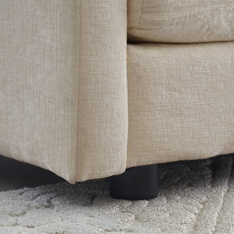 Canapé modulaire en chenille beige avec, crée un espace de vie confortable réversible - matériaux de qualité pour une utilisation durable