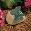 Butterflies on Rocks Emerald Verde Statue