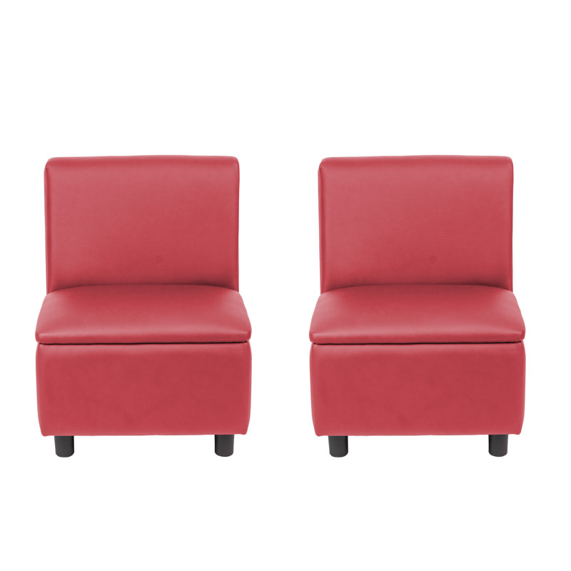 Kid Comfort Collective Modular Chairs, 2-Pack - Red, Red