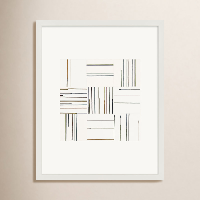 Drips II Print by Beth James, White Framed, 38" H x 30" W x 1.25" D