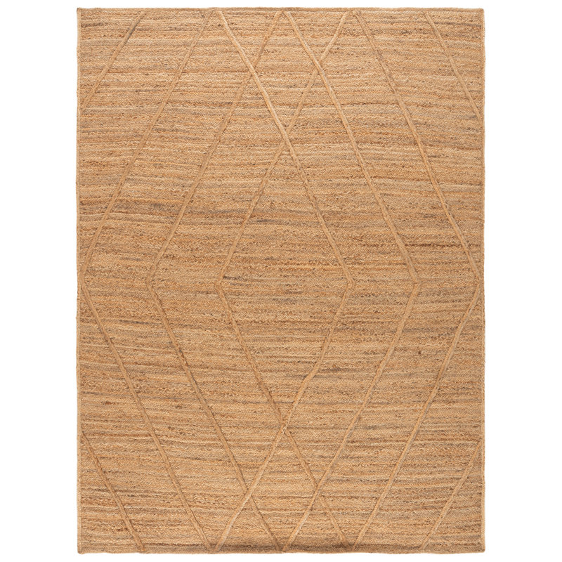 Natural Fiber 977 Flatweave Jute Pile Geometric Rug, 8'-0" X 10'-0" Rectangle