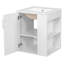 Meuble-lavabo mural 20 po avec comptoir en céramique