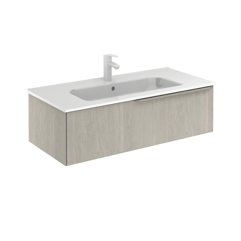 Ensemble de meuble-lavabo simple 40 po, Chêne blanc