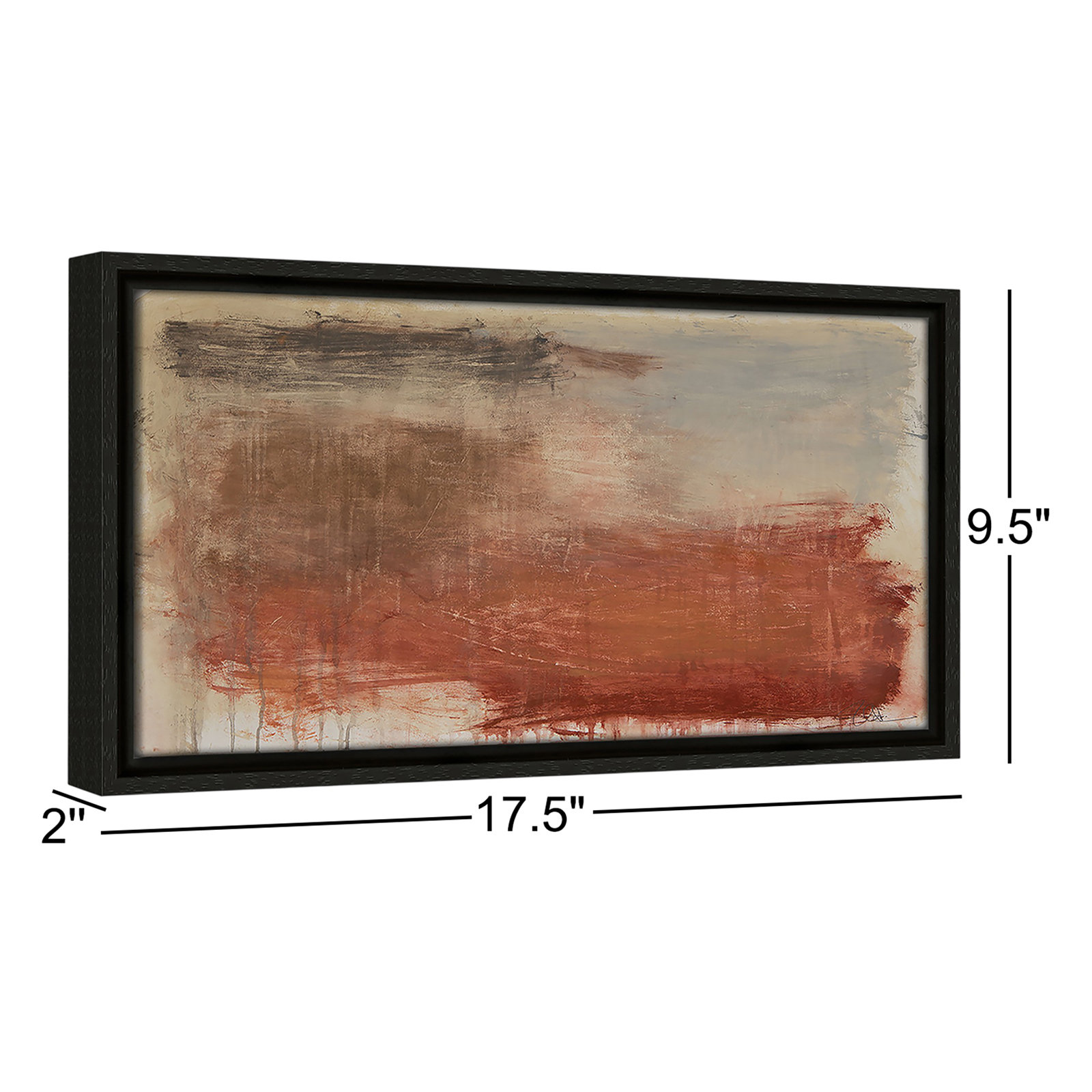 Colin "Autumn Over The Riviera" Print, Espresso, 9.5" H x 17.5" W