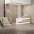 87.2'' W Rectangular Reception Desk With Keyboard Tray, Drawer, Storage Cabinet and Cable Management