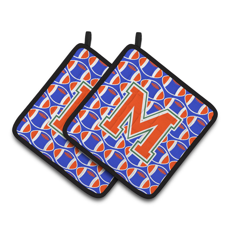 Poignée de football, M, Vert / Bleu / Orange