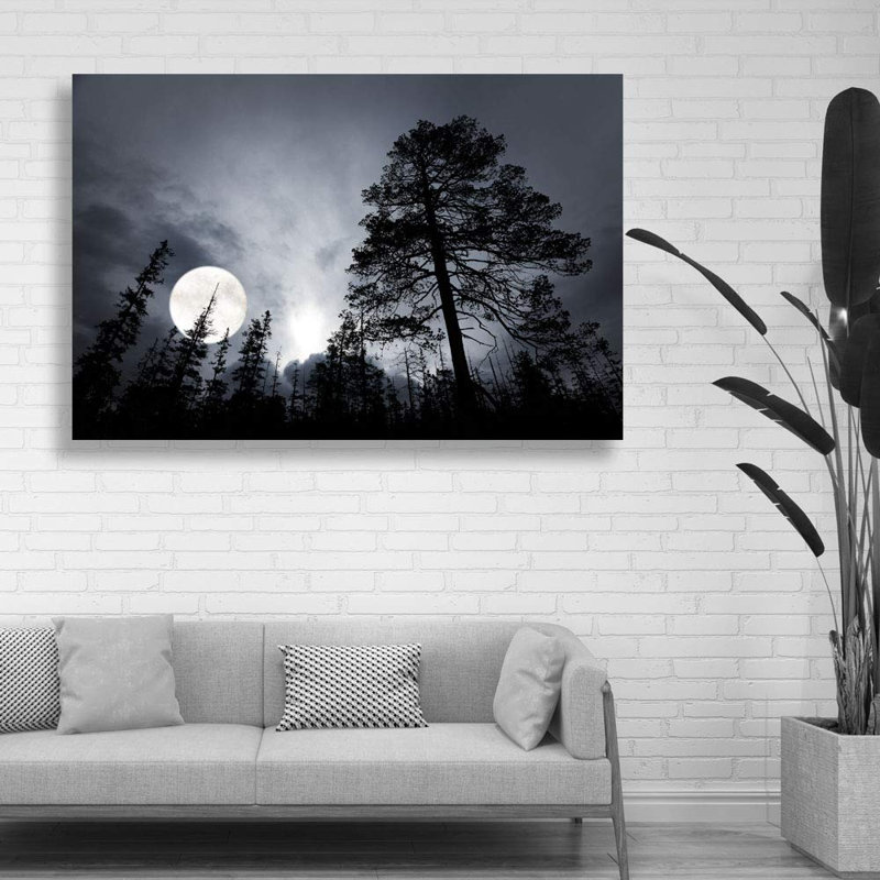 «Moonlight In The Forest» sur, H 32 po x l 48 po
