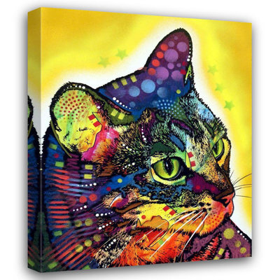 Art sur toile tendue de la collection Dakota Fields de Dakota, titre: Chat confiant