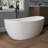 55'' Freestanding Acrylic Tub Freestanding Soaking Bathtub