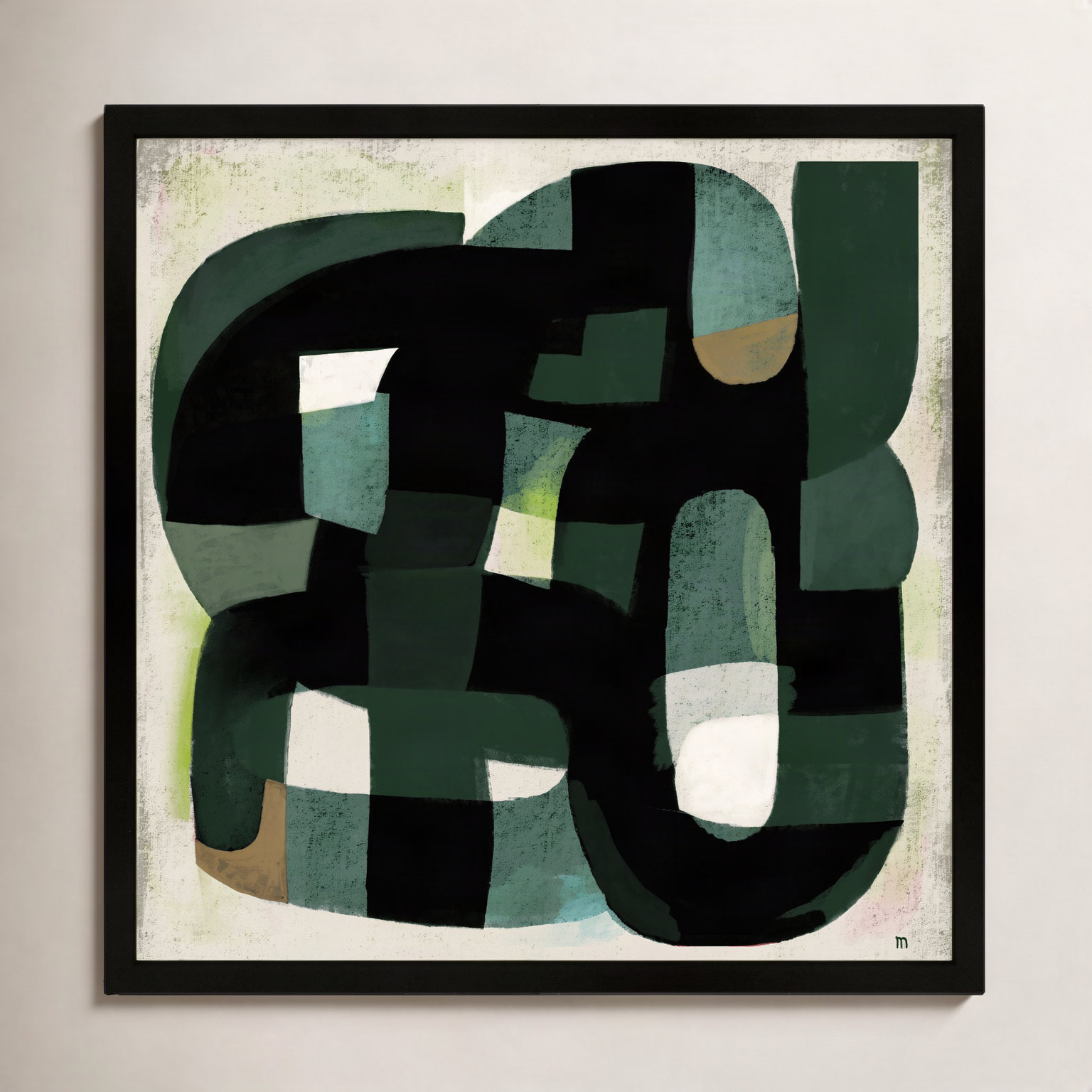 Into the Wild Print, 16" H x 16" W x 1.25" D, Black