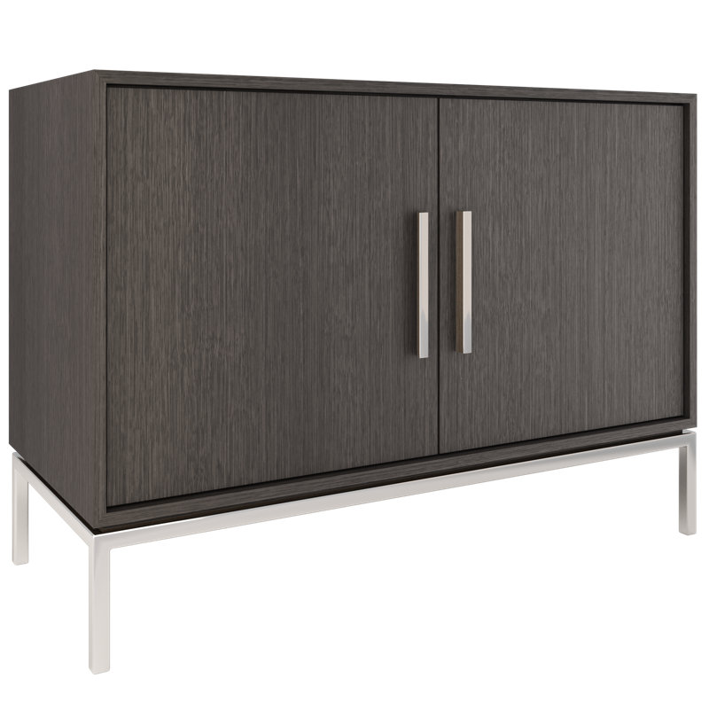 Rift White Oak Single Bath Vanity, Gray Weathered, Polished Chrome, 48"