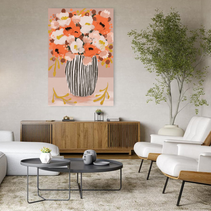 Art contemporain Portrait de tulipe, H 48 po x l 32 po