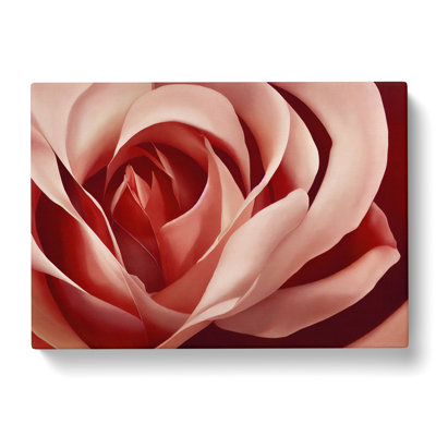 Unforgettable Rose Flower - Wrapped Canvas