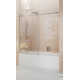 Eclipse 56 - 60 in. x 60 in. Fully Frameless Sliding Bathtub Door