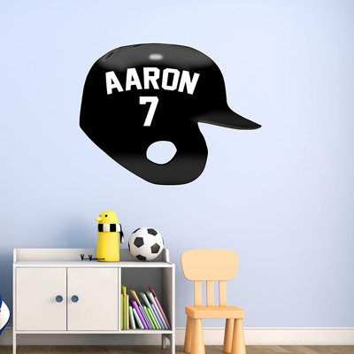 Adhésif décoratif casque de baseball