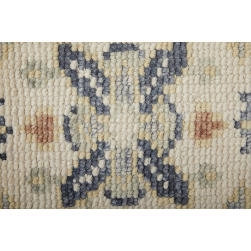 Nacy Wool Oriental Area Rug, Rectangle 2' x 3', Gray
