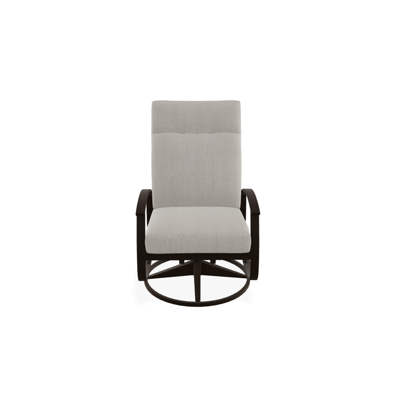 Belle Isle Outdoor Swivel Lounge Chair, Canvas Navy Sunbrella® Canvas, Kona P10, Textured Kona