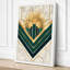 Golden Sunburst Art Deco - Wrapped Canvas-785032208-785032237
