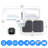 2 - Head LED Solar Powered Dusk to Dawn Outdoor Security Flood Light with Motion Sensor and Timer-50997306