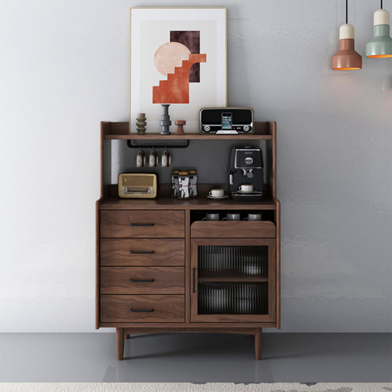 Buffet Modern, H 50 po x l 39,37 po x P 16,54 po, Brun noisette
