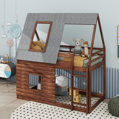 Lit superposé simple Adalberta, pour enfants