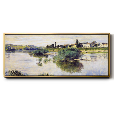 The Seine at Lavacourt, 1878- Framed Canvas