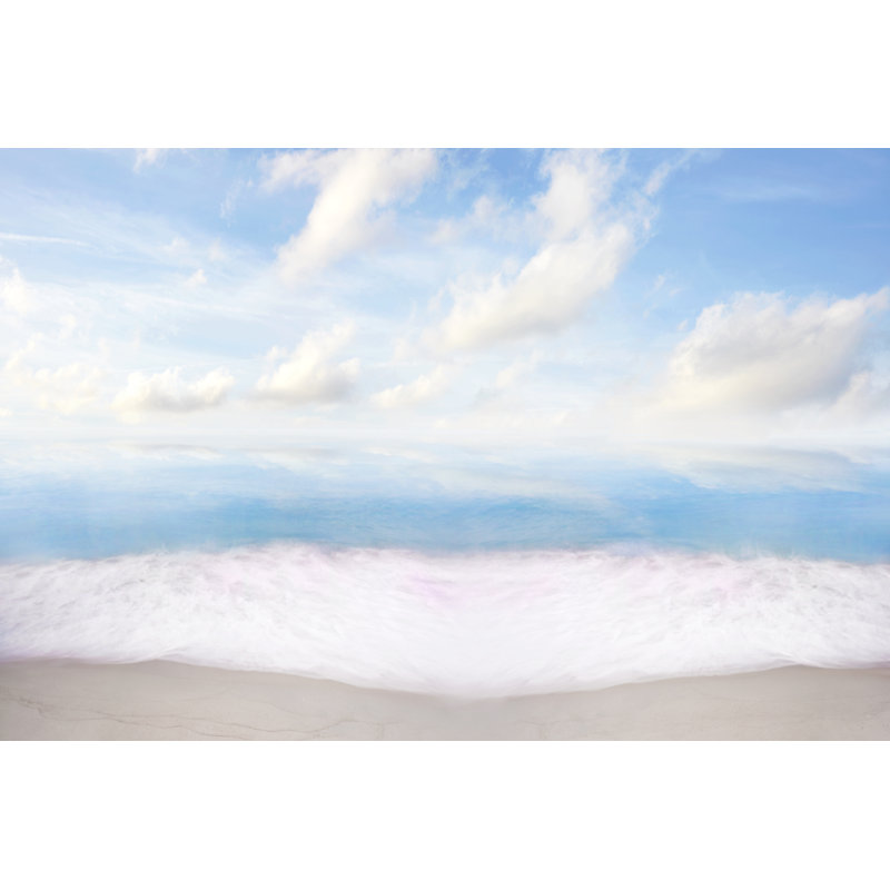 Beachscape Panorama XI by James McLoughlin - Wrapped Canvas Print, 30 cm H x 46 cm W, Black Floater Framed