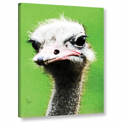 Ostrich' Photographic Print On Wrapped Canvas -  Bungalow Rose, BLMT4121 41791194