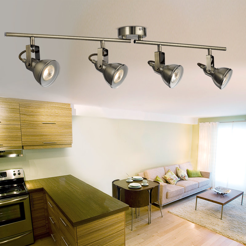 Colesville 81cm 4 -Light Track Kit, Antique Brass