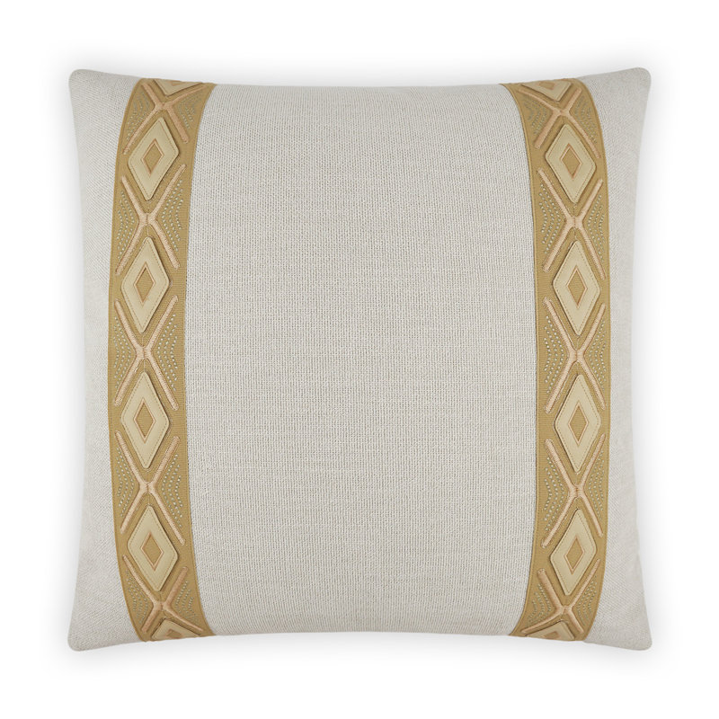 Rochelle Pillow Cover & Insert, Birch, Square 22"