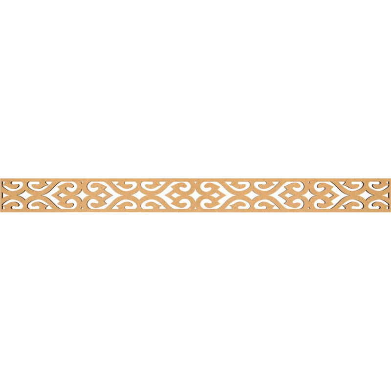 Moulure de chantournage Keene, H 4 po x l 46,375 po x P 0,375 po, Bois aggloméré brut