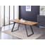 Goddard 6 Person Dining set - a Rectangular Extendable Dining Table with Metal Legs and a Set of 6 Quilted Velvet Dining Chairs for Dining Room - Modern Dining Table Set-1338484881-1338484880