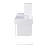 Ellana SlayStation Duet Glass Top Makeup Desk and Storage with Drawer, Vanity Modern Desk with Shelves-978577901