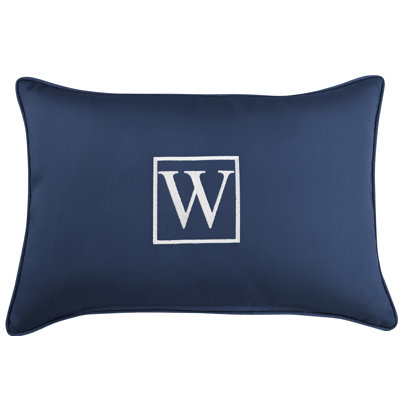 Kerrell Embroidered Sunbrella® Outdoor Throw Pillow