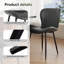 Chaise d'appoint rembourrée Modern (ensemble de 2)-171374323-171374320