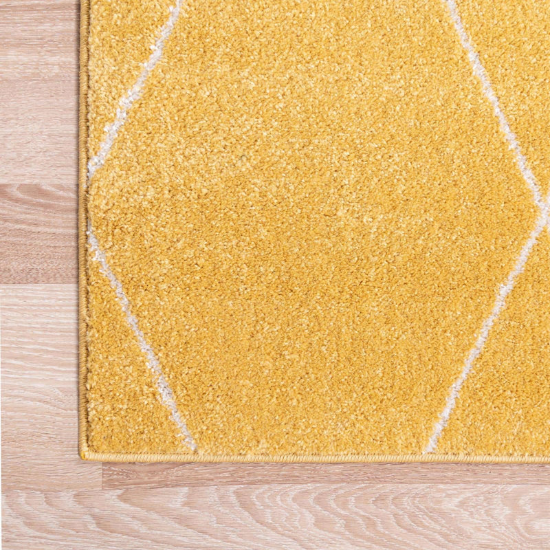 Tapis contemporain Tellaro couleur soleil, Rectangle 2 pi x 3 pi