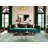 Washable Seafoam White Striped Area Rug-1328574131