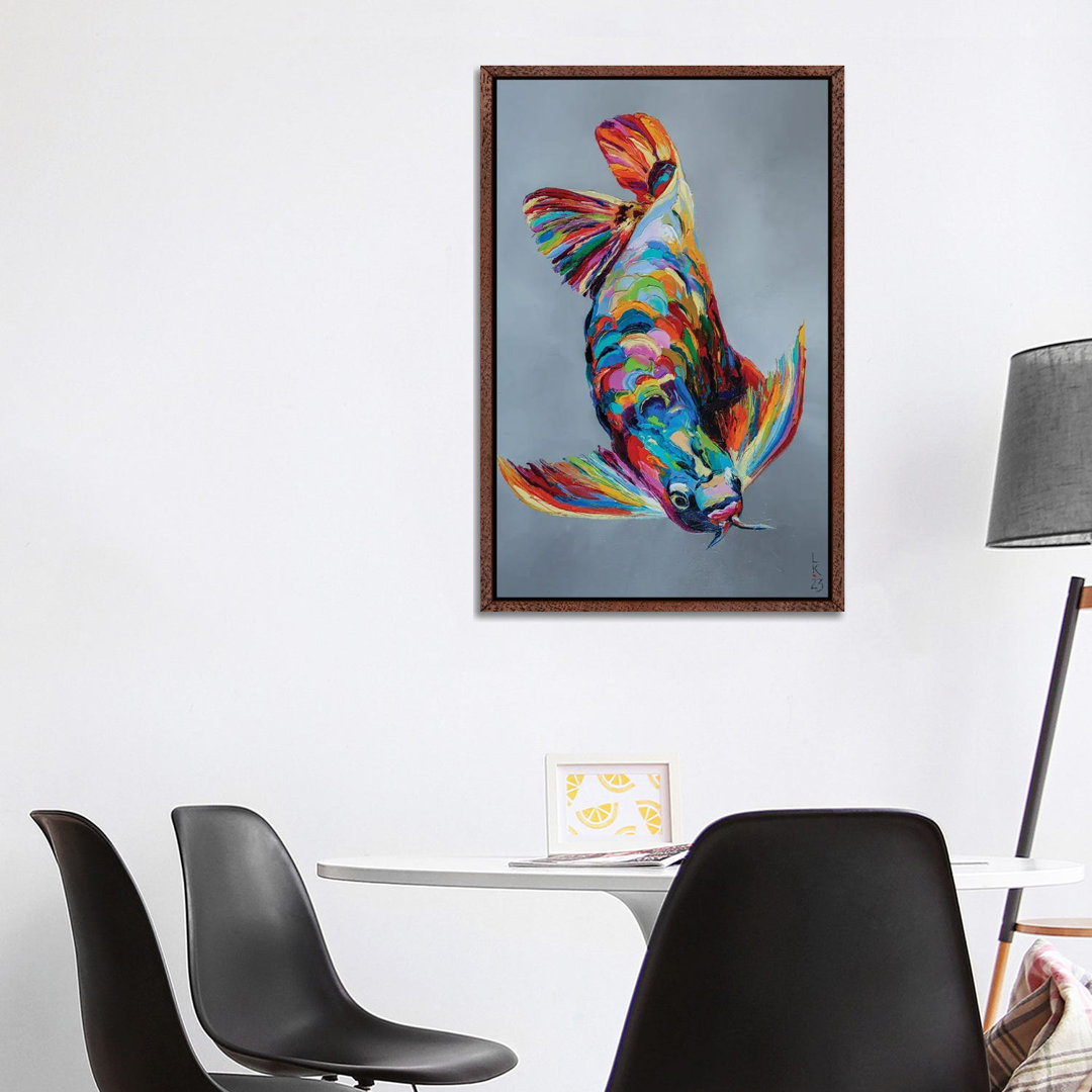 Arowana von KuptsovaArt - Galerie-verpackte Leinwand Giclée auf Leinwand