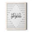«Hello Gorgeous», art textuel sur toile-61336314-61336315