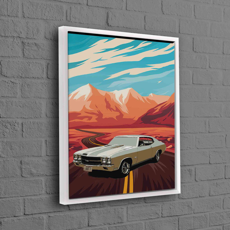 Print on Canvas, 70 cm H x 50 cm W, White, Framed Print without Mat