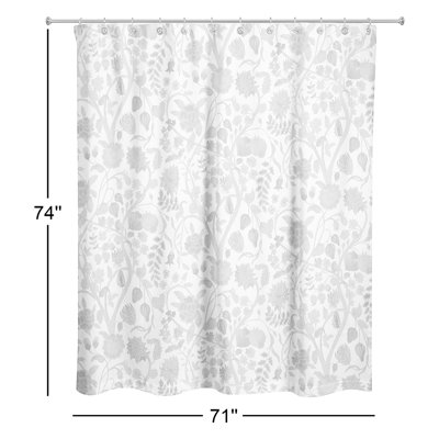 Ahrian Floral Shower Curtain