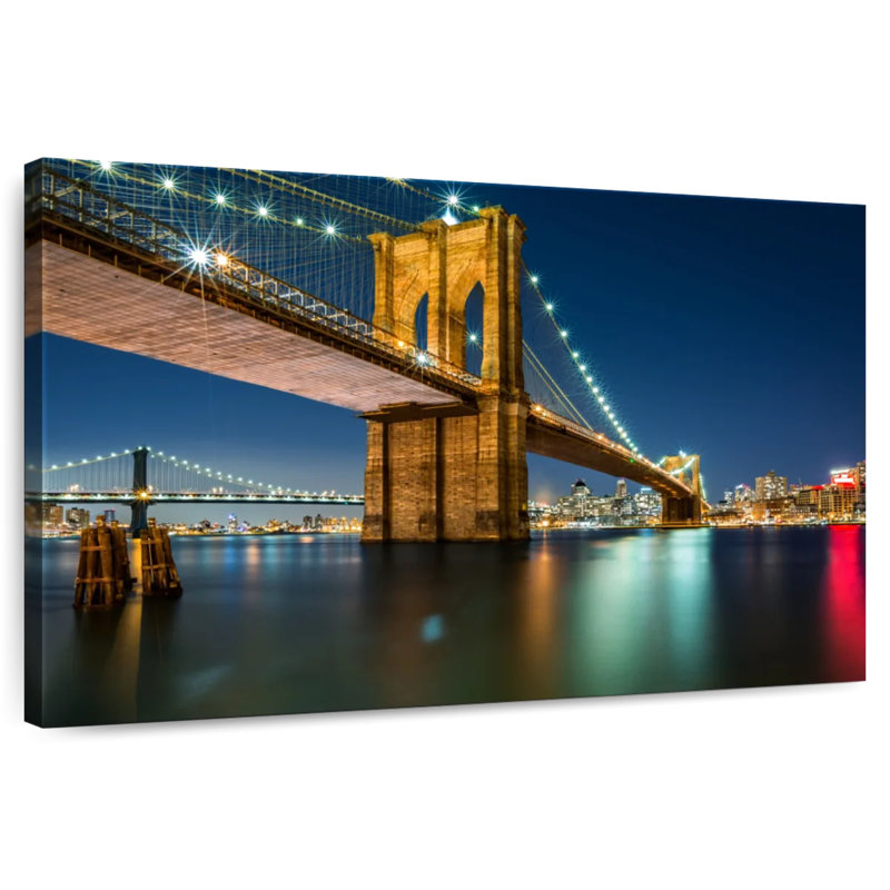 Lilie Brooklyn Bridge veilleuses, H 24 po x l 36 po