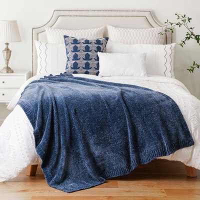 Jeté en chenille pour canapé, douillette douillette pour canapé, 51 po x 67 po