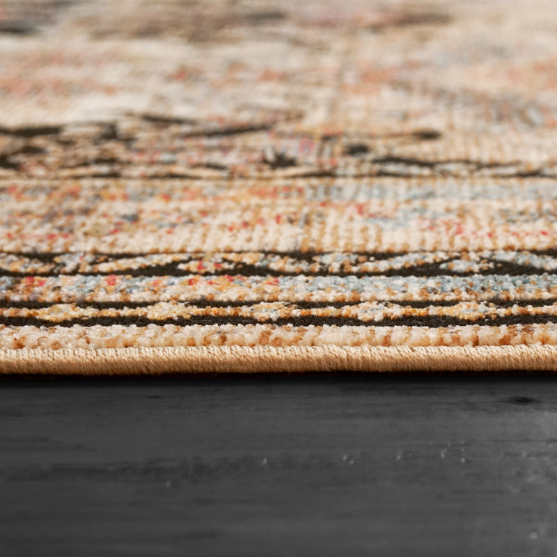 Oriental Indoor Rug, Rectangle 9" x 12'6"