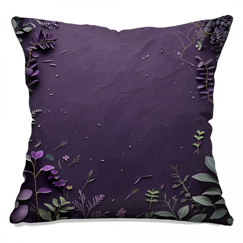Coussin Floral, 14 X 14 pouces