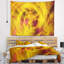 Tapisserie abstraite mystique fractale dorée abstraite-28496885