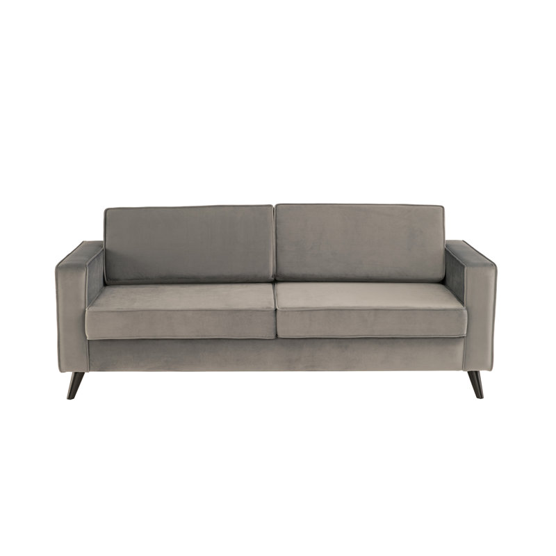 Esden Velvet Sofa, Blue, 3