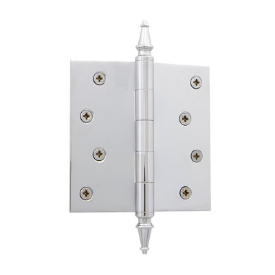 4'' x 4'' Brass Butt Bearing Hinge