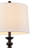 64" Bronze Floor Lamp with Fabric Drum Shade