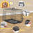 Dog Crate With Divider Panel-2059373533